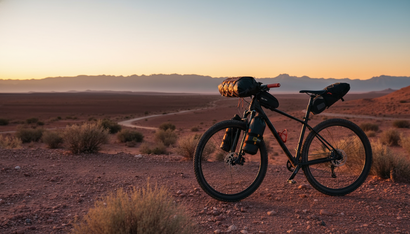 BIPAK bikepacking adventure — désert